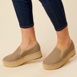 ALTAR’D STATE Olive Espadrilles Platform Shoes